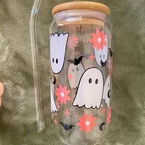Halloween Ghost Glass Cup